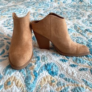 Tan ankle booties
